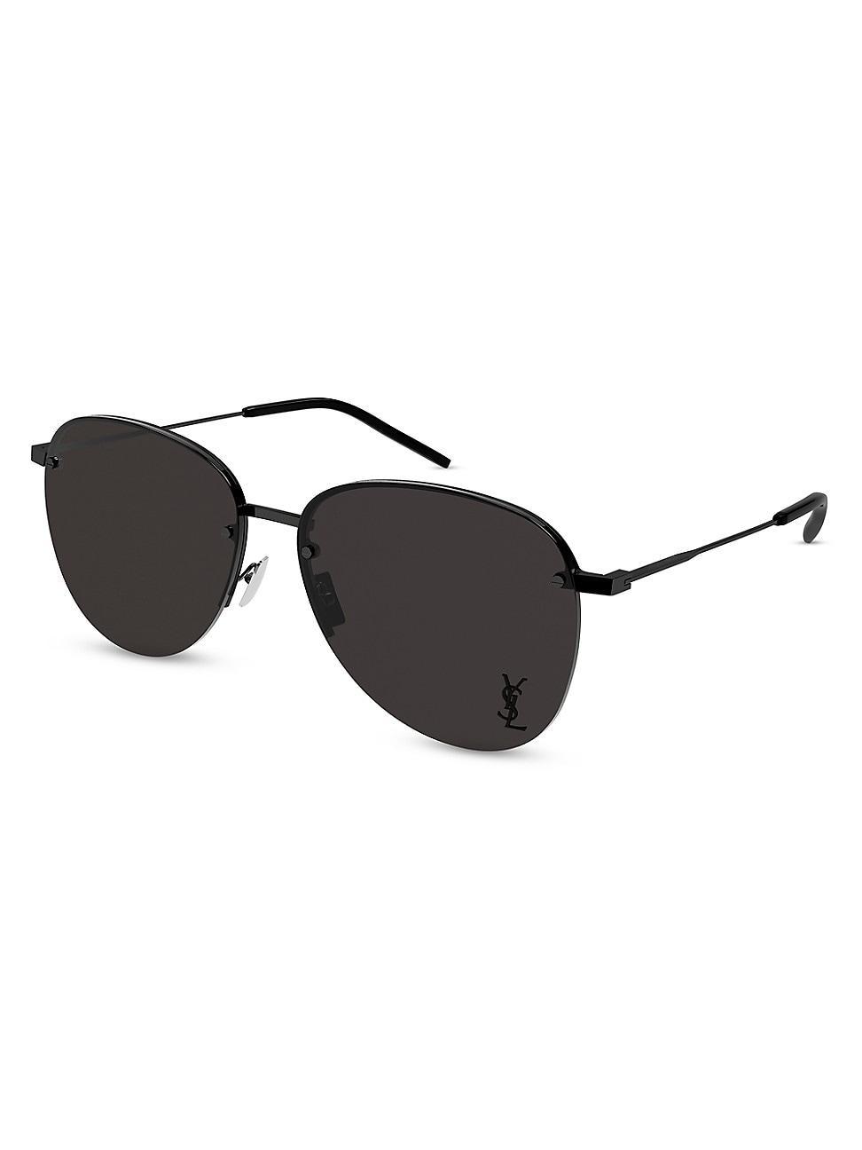 Mens Metal 61MM Navigator Sunglasses Product Image