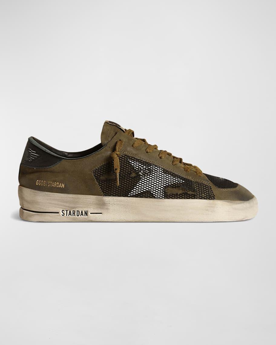 Men's Stardan Leather & Mesh Low-Top Sneakers Product Image