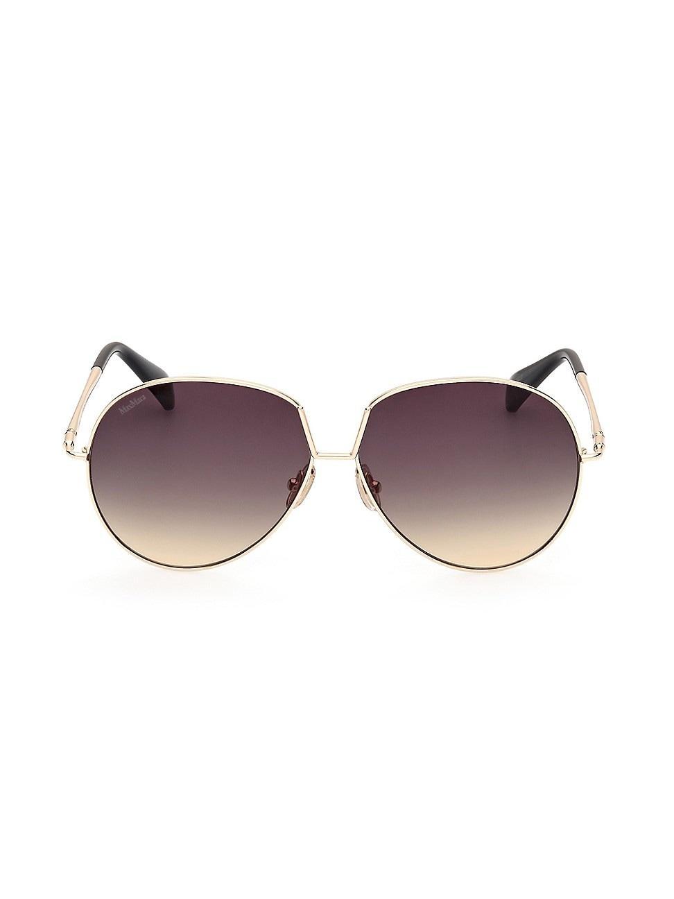 Womens Design8 60MM Aviator Sunglasses Product Image