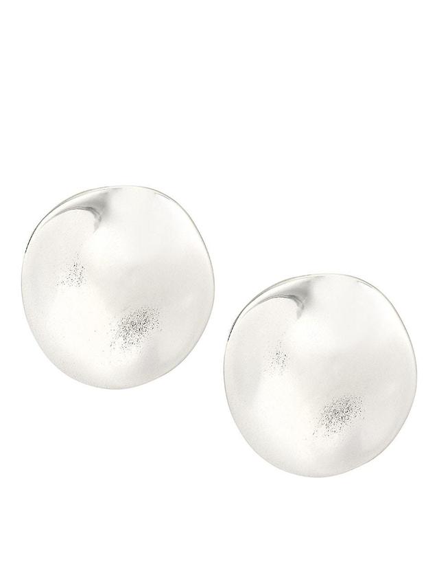 Womens Liza Silver-Plated Clip-On Earrings Product Image