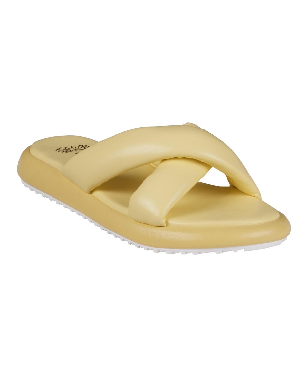 Gc Shoes Womens Nalani Cross-Strap Slide Flat Sandals Product Image