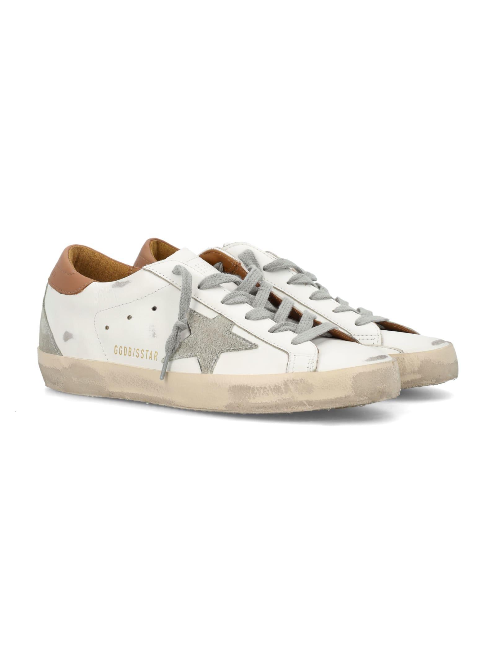 Super-star Woman Sneakers In White Light Brown Product Image