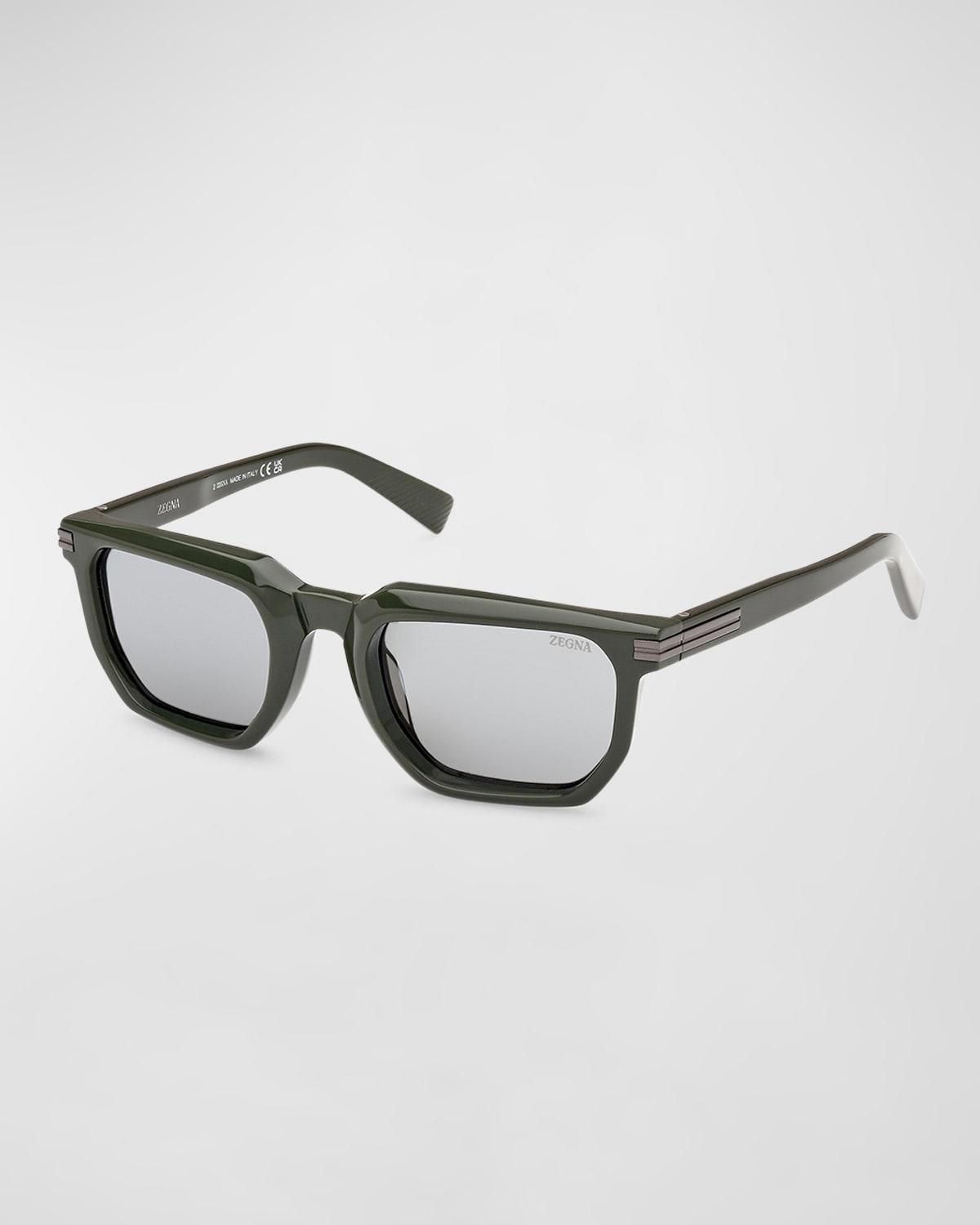 Men's Acetate Rectangle Sunglasses Product Image