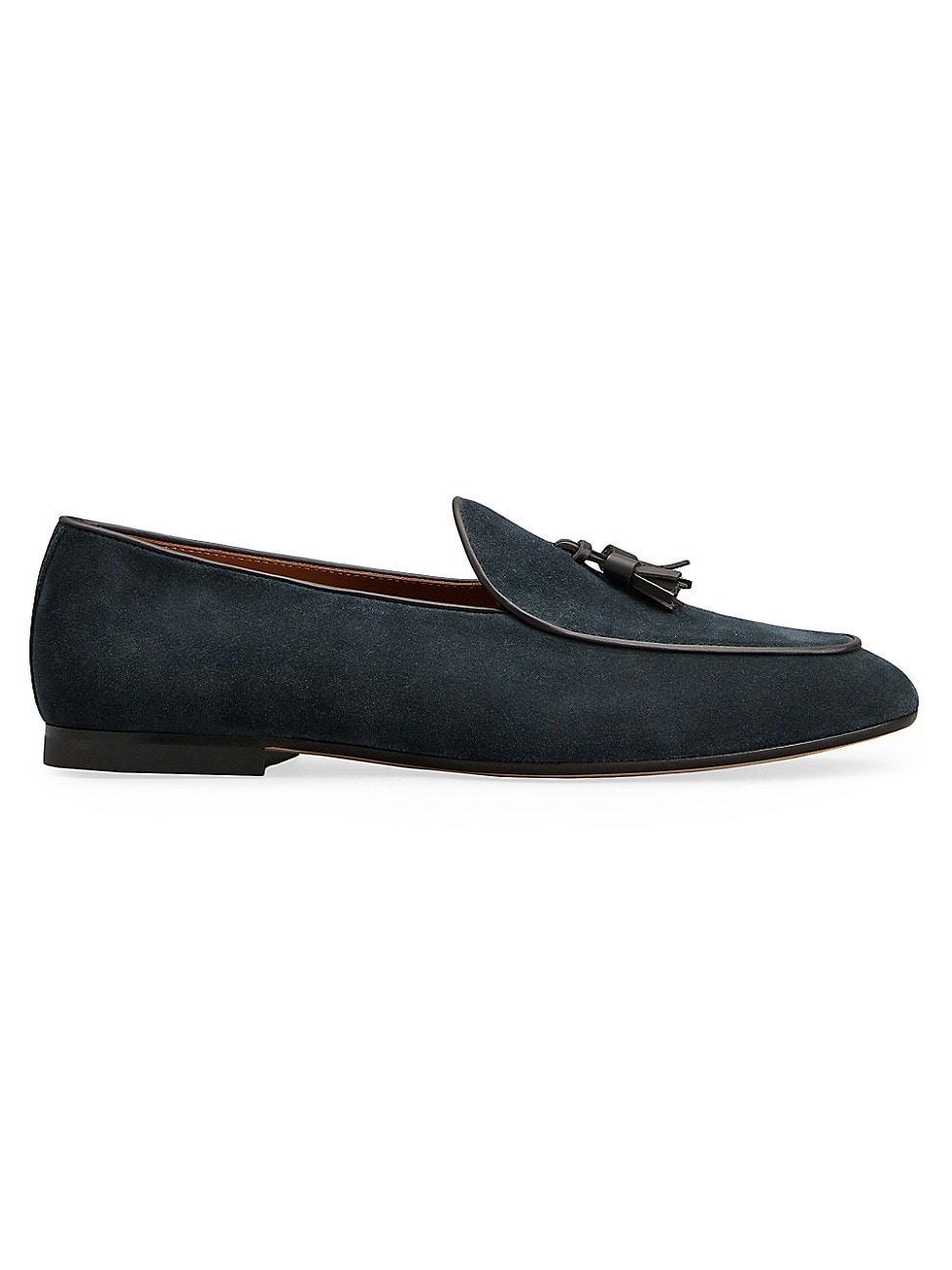 Mens Tassel Leather Loafers Product Image