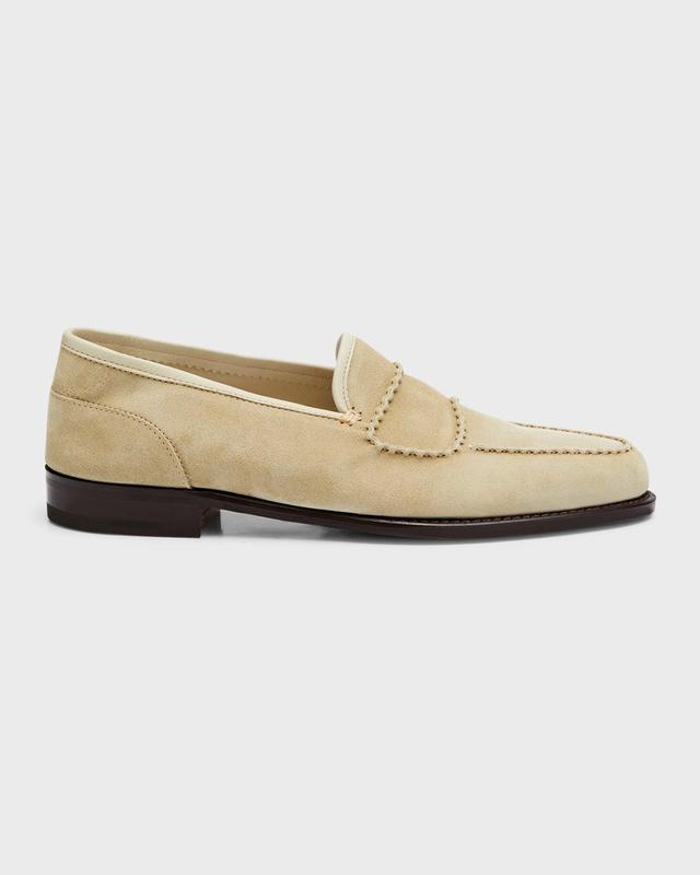 Men's Bath Suede Penny Loafers Product Image