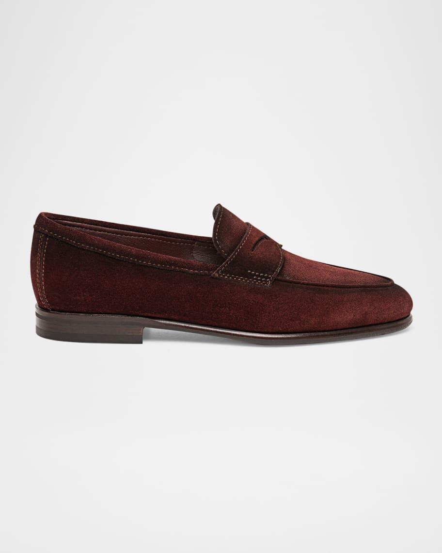 Mens Carlos Suede Penny Loafers product image