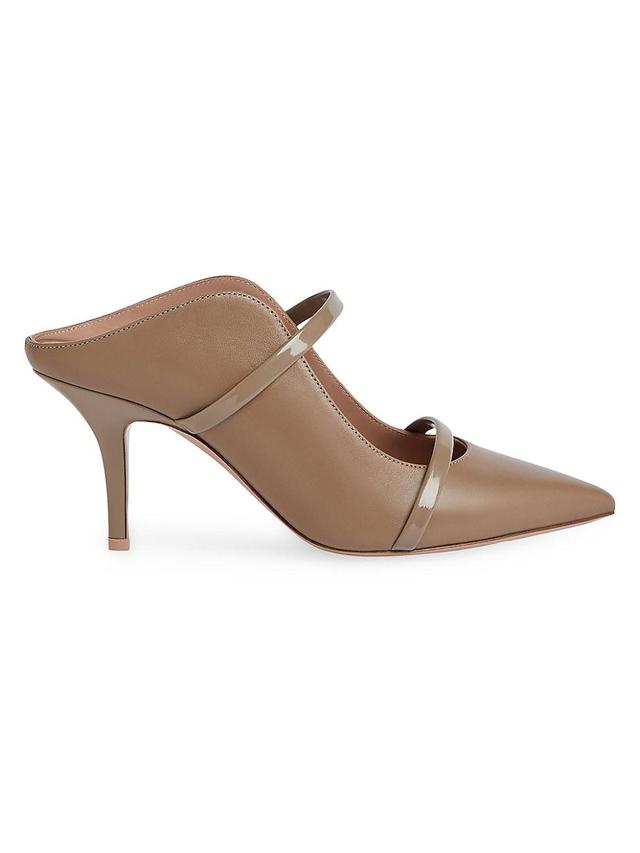 Maureen Leather Dual-Band Mule Pumps Product Image