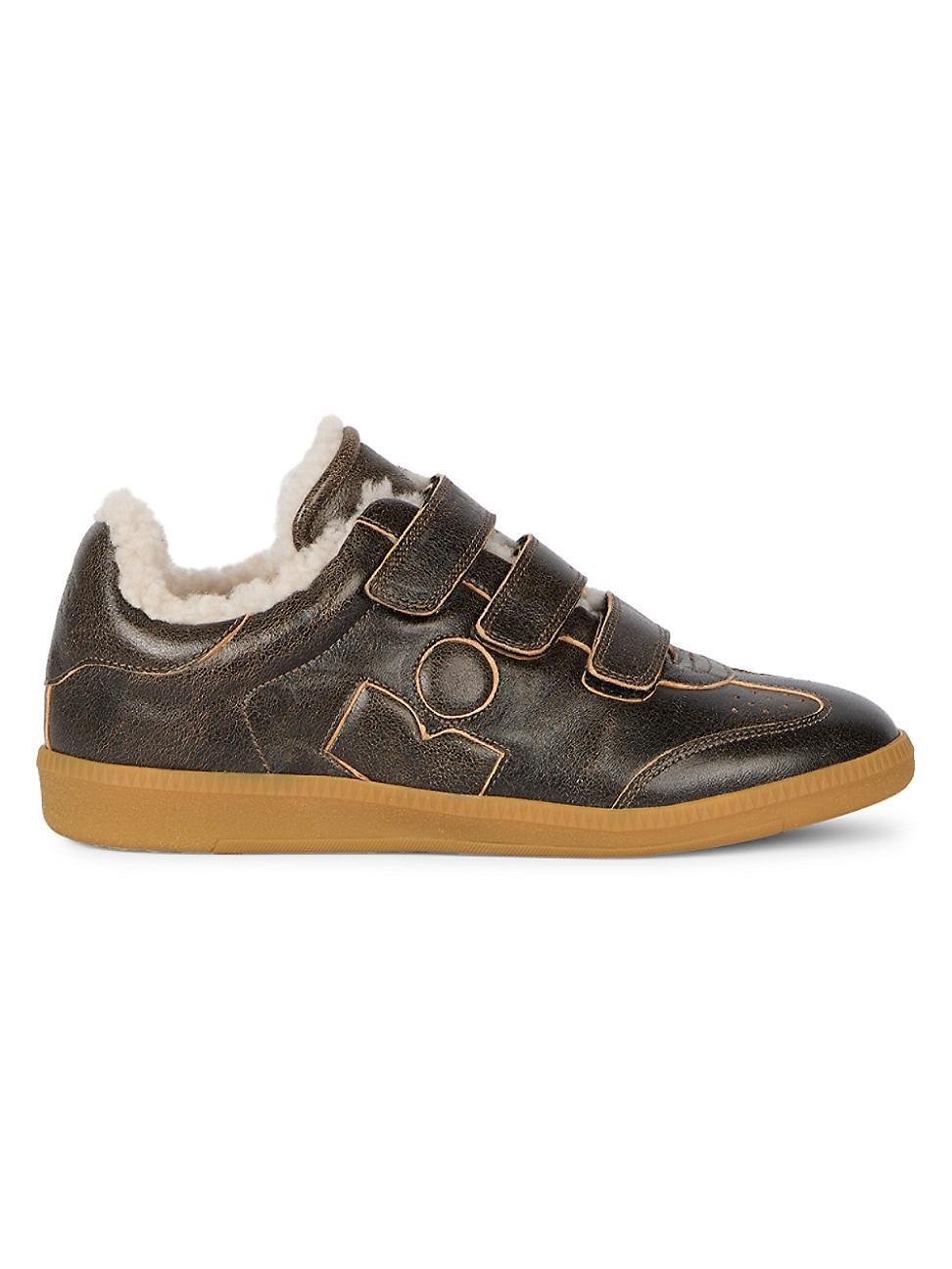 Womens Beth Leather Sneakers Product Image