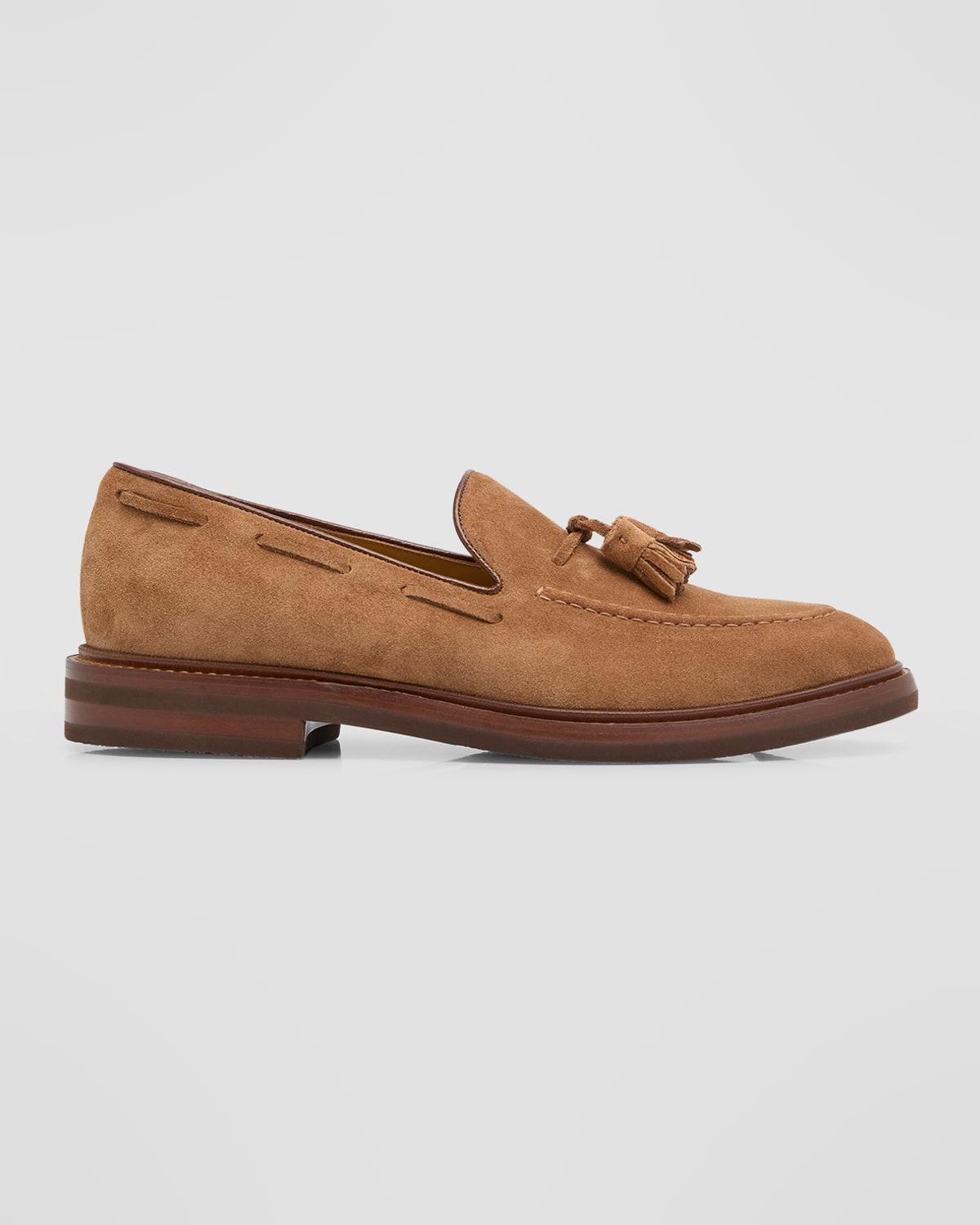 Mens Suede Tassel Loafers Product Image