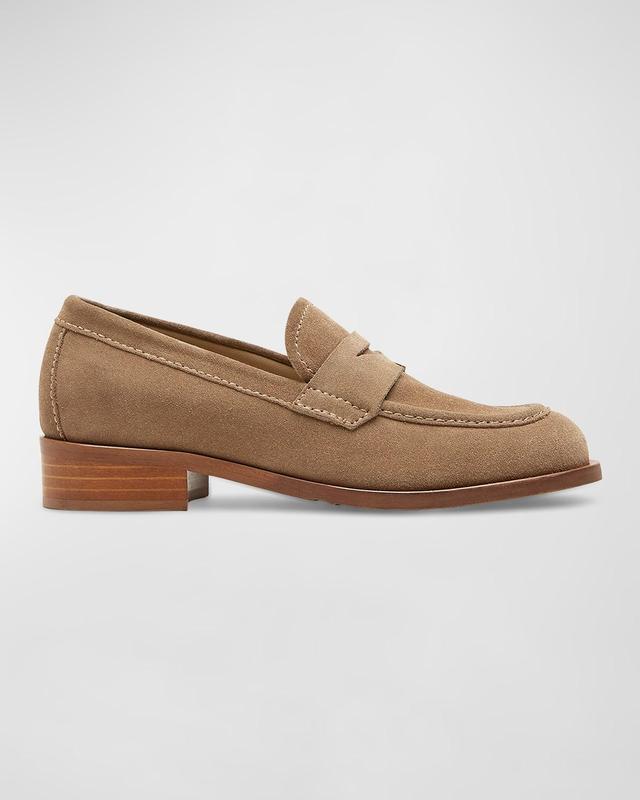 Dominic Suede Penny Loafers Product Image