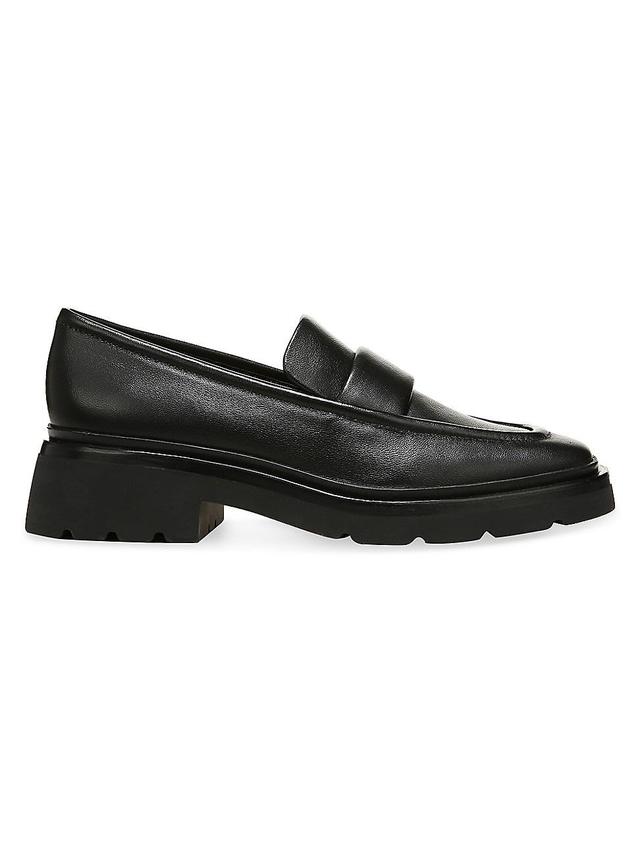 Vince Robin Leather Loafer Leather) Women's Slip on Shoes Product Image