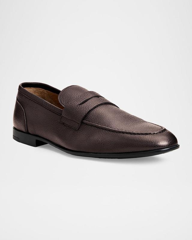 Mens Lastra Soft Leather Penny Loafers Product Image