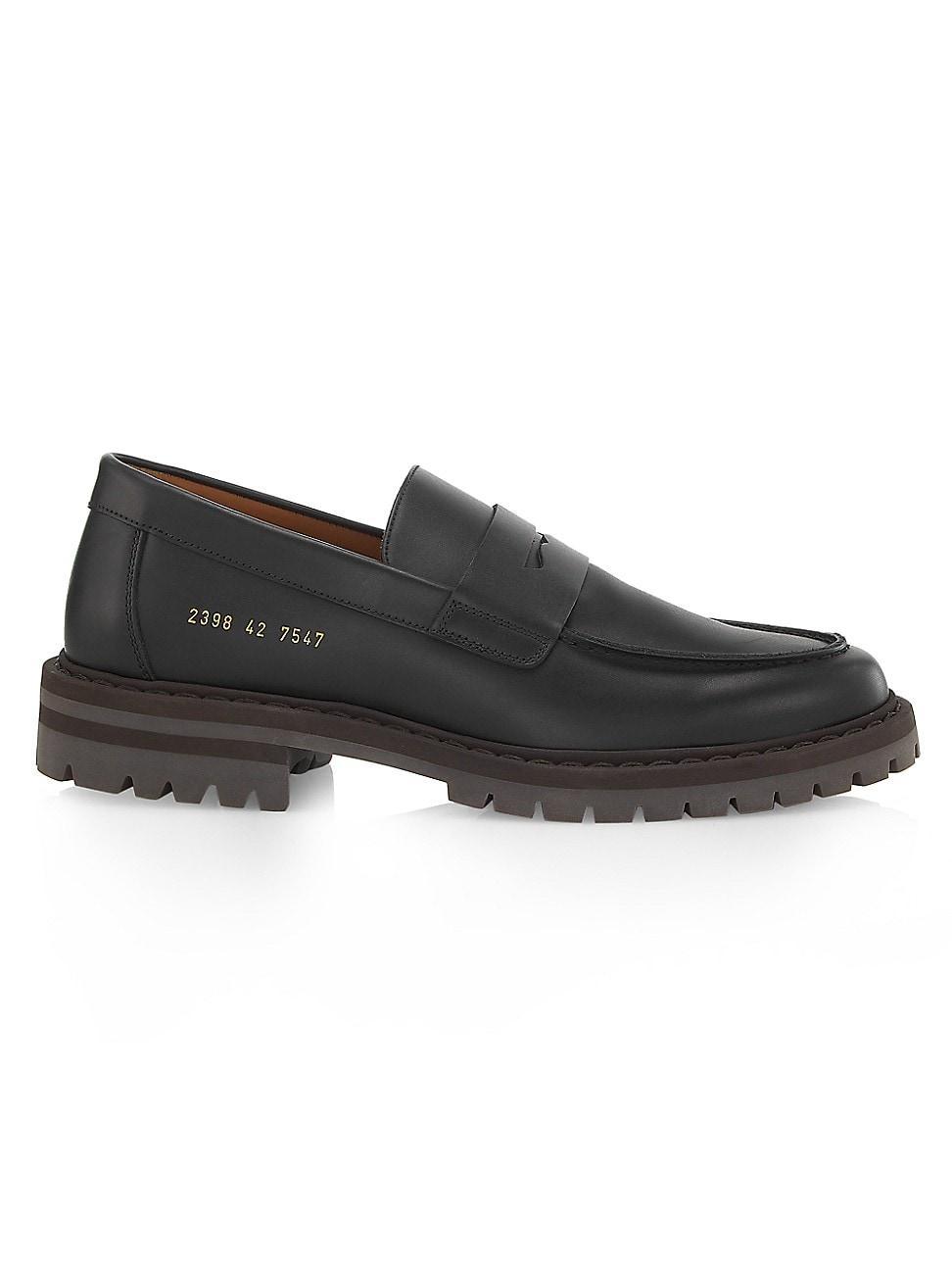 Mens Leather Penny Loafers Product Image