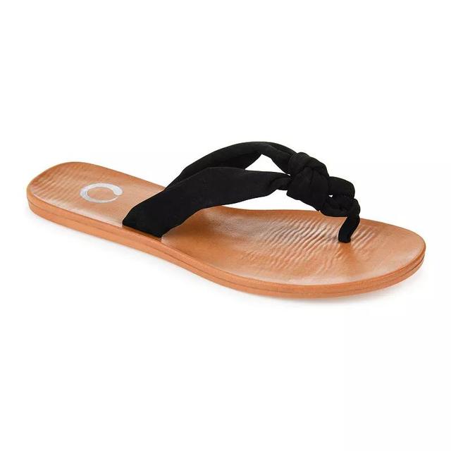 Journee Collection Brindle Womens Thong Sandals Product Image