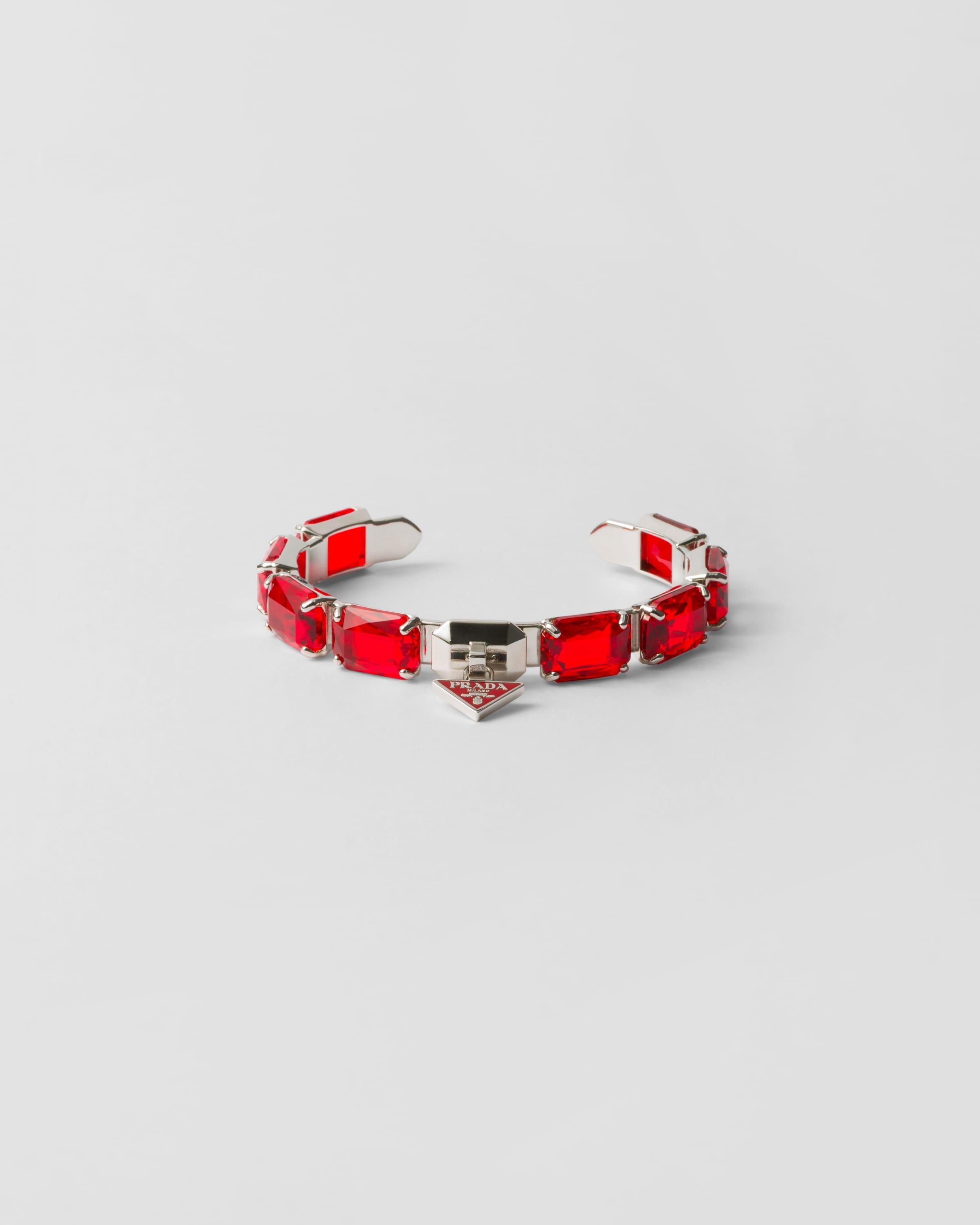 Metal bracelet with crystals Product Image