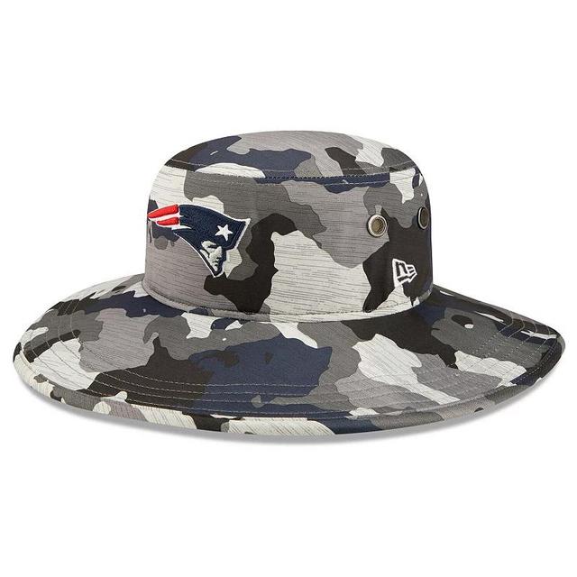 Mens New Era Camo New England Patriots 2022 NFL Training Camp Official Panama Bucket Hat Product Image