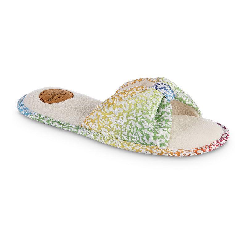 isotoner Spectra Womens Scuff Slippers Blue Product Image