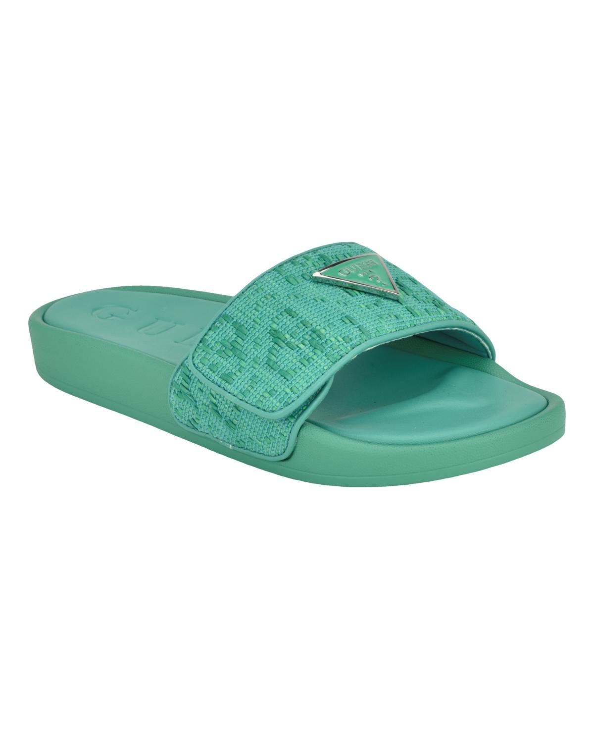 Guess Womens Callena Logo Pool Slides Product Image