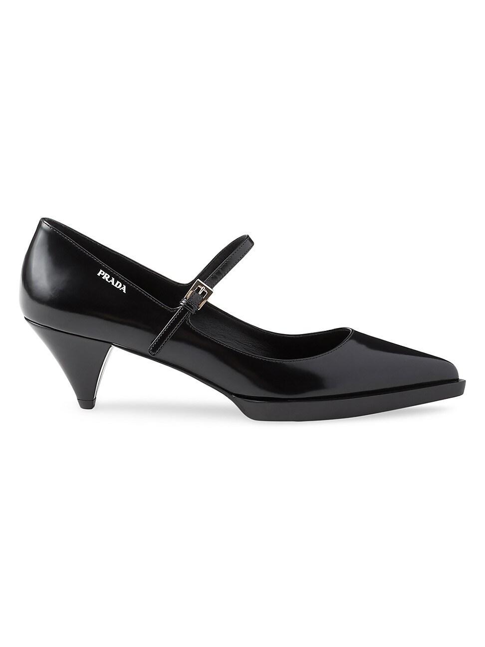 Womens Brushed Leather Pumps Product Image