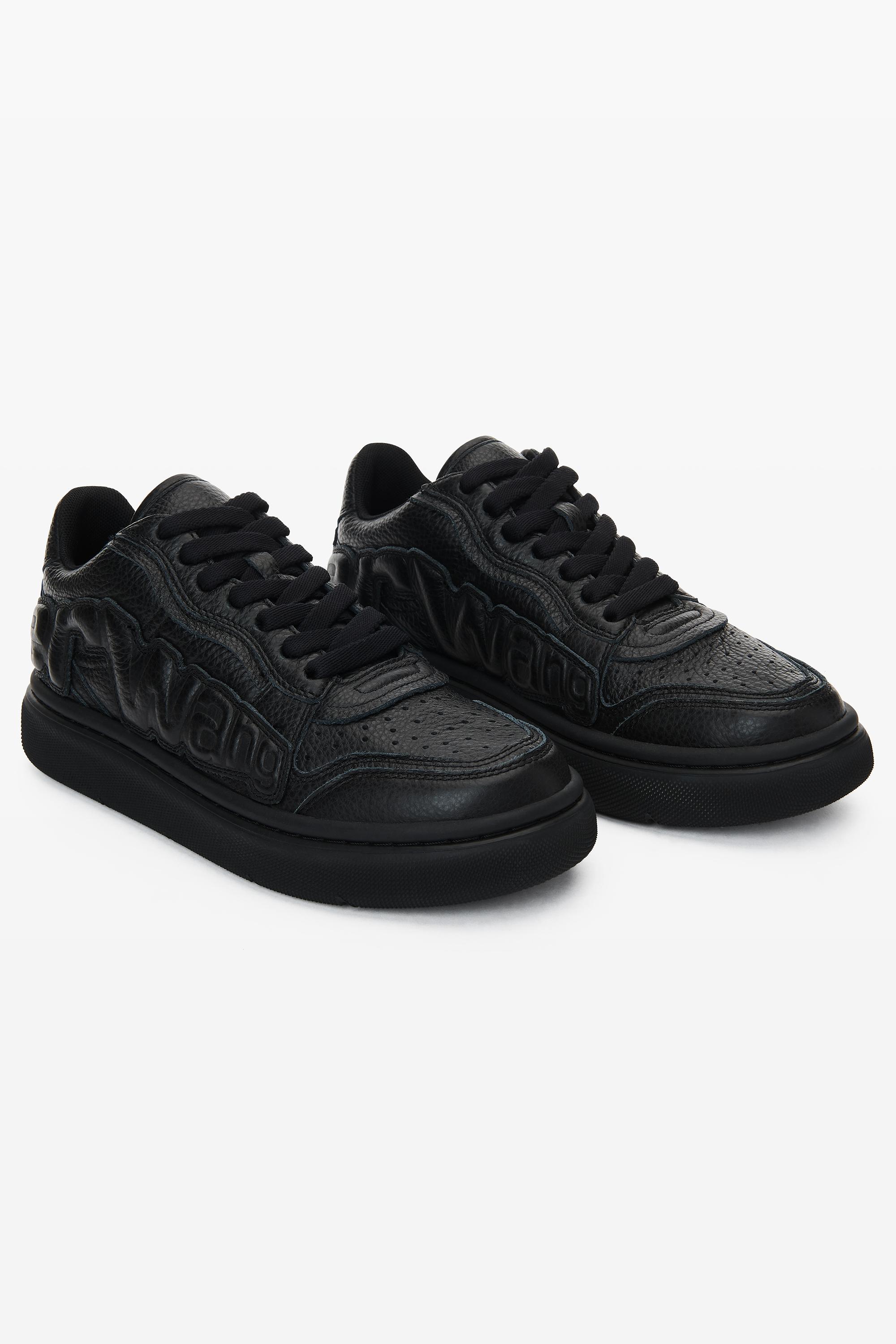 Puff Pebble Leather Sneaker With Logo Product Image