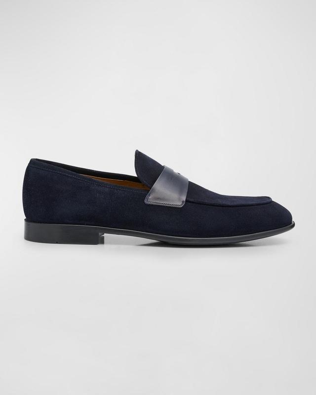 Mens Funes Suede Penny Loafers Product Image