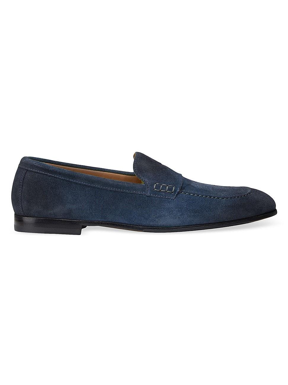 Mens Dandy Mocassino Adler Suede Penny Loafers Product Image