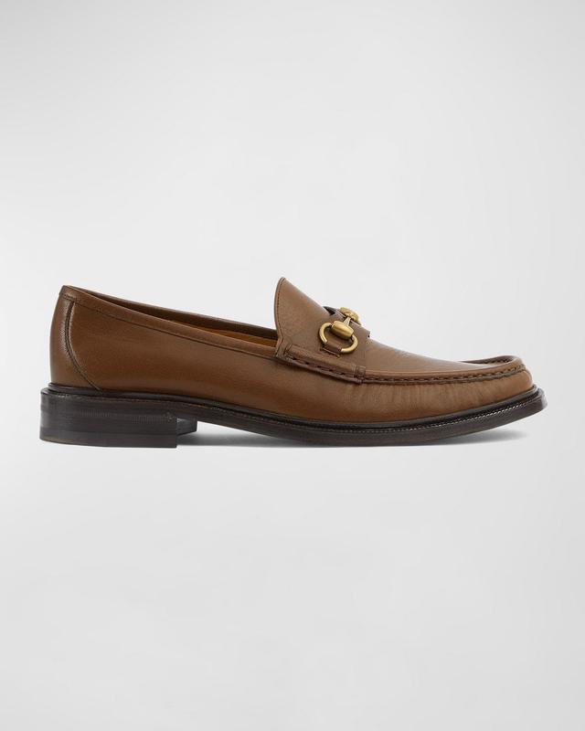 Paul Stuart Men's Leather Penny Loafers - Size: 7.5D - BROWN ANTIQUE CAL Product Image