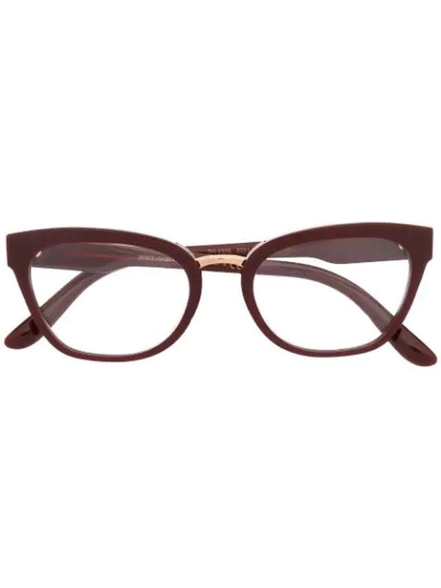 Dg3335 Cat-eye Glasses In Black Product Image