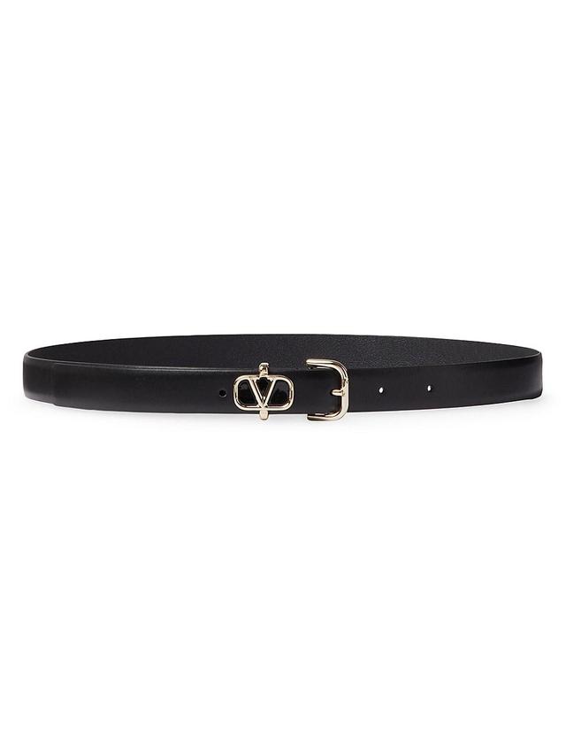 Womens Vlogo Signature Shiny Calfskin Belt 20 MM Product Image