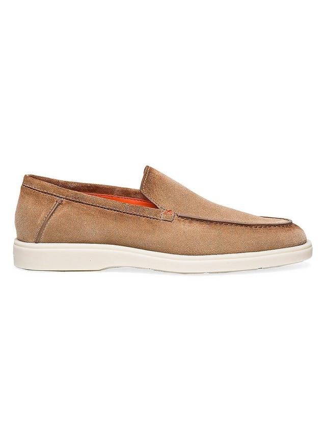 Mens Slip-On Suede Loafers Product Image