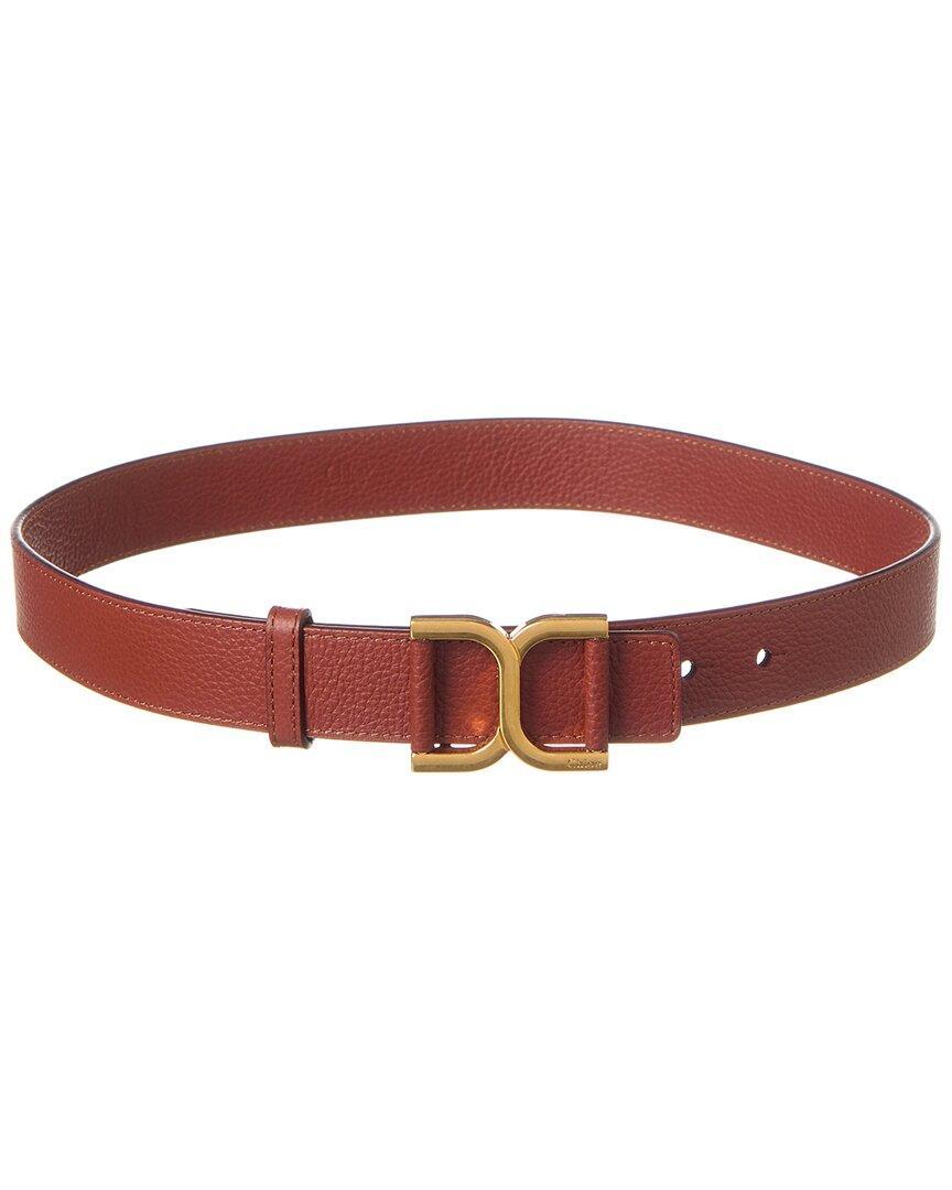 Marcie Leather Belt In Brown Product Image