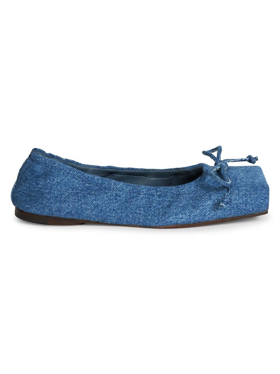 Womens Les Ballerines Denim Ballet Flats Product Image