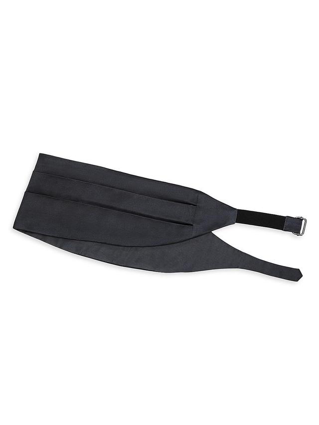 Mens Cotton and Silk Satin Cummerbund Product Image