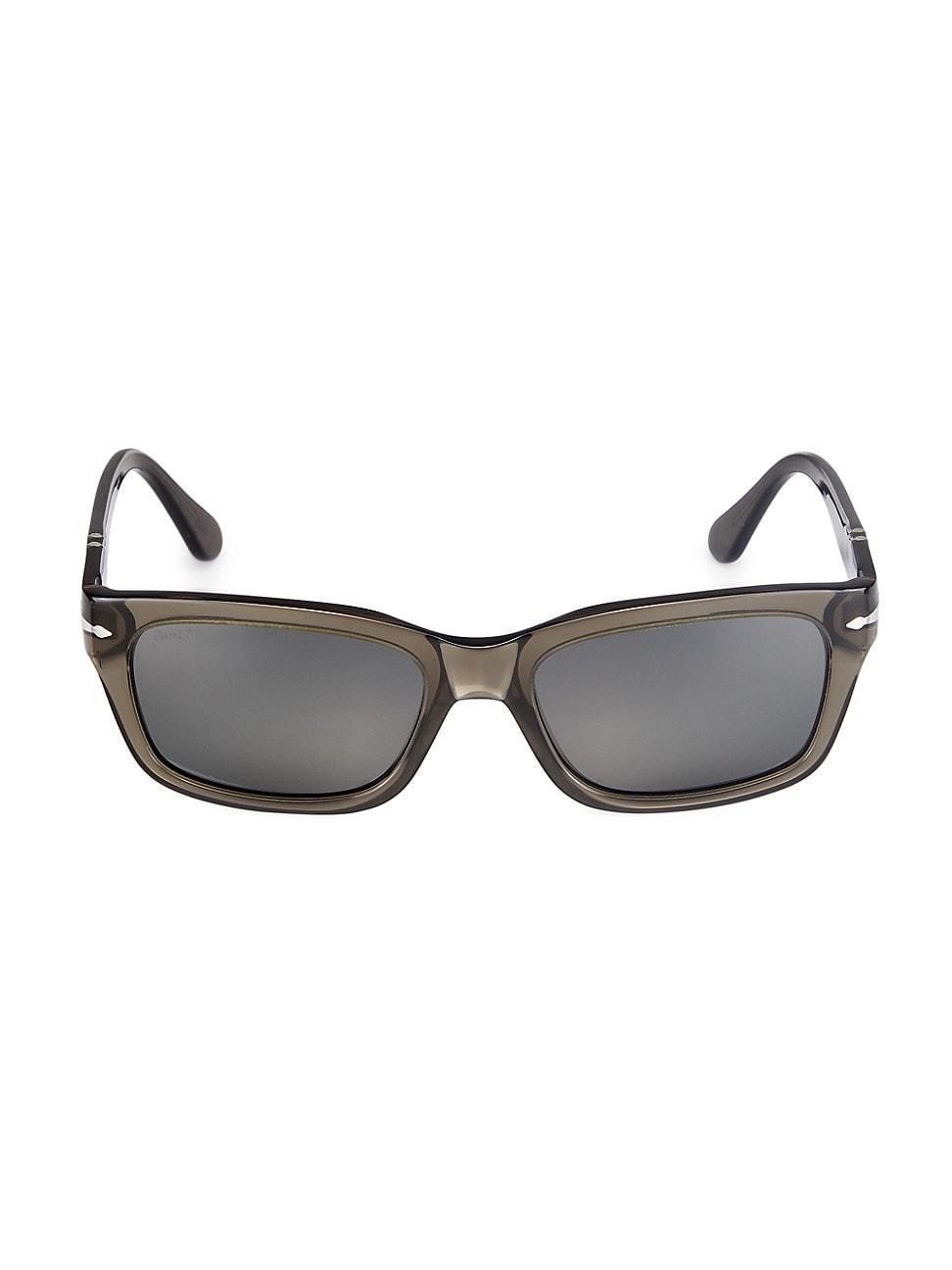 Mens 57MM Rectangular Sunglasses Product Image