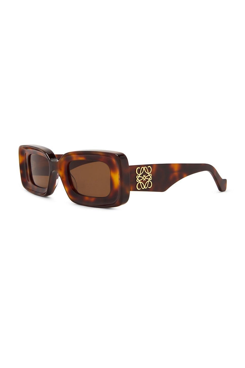 Loewe Rectangular Sunglasses in Brown Product Image