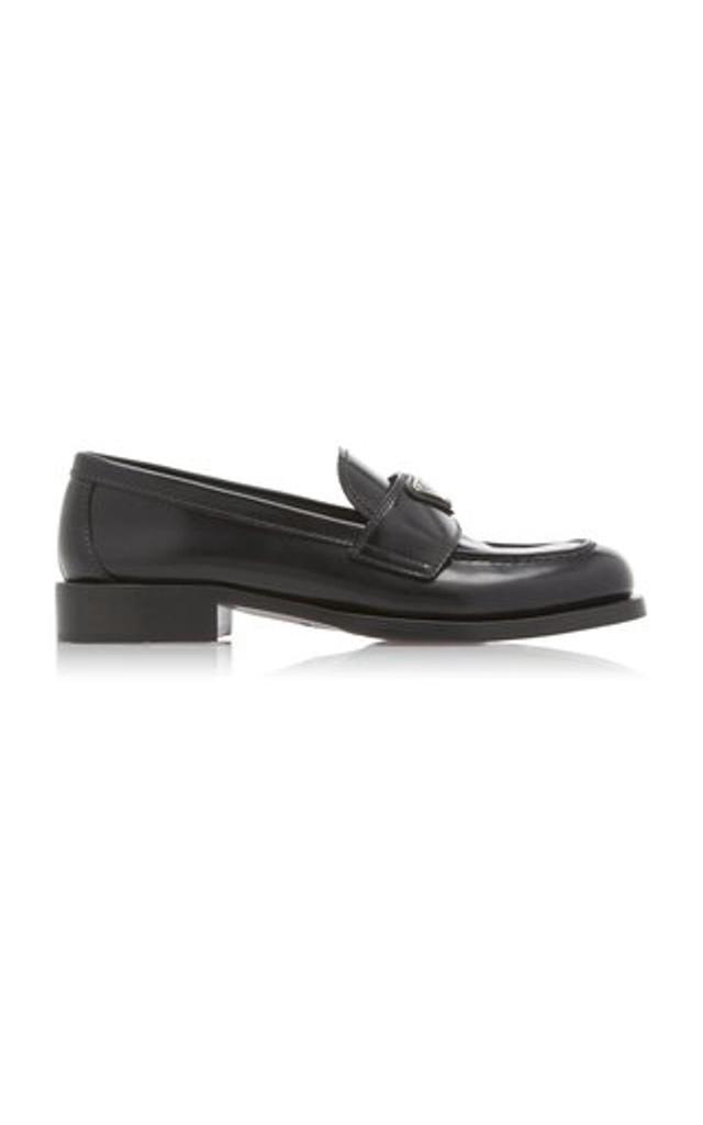 Leather Loafers In Black Product Image