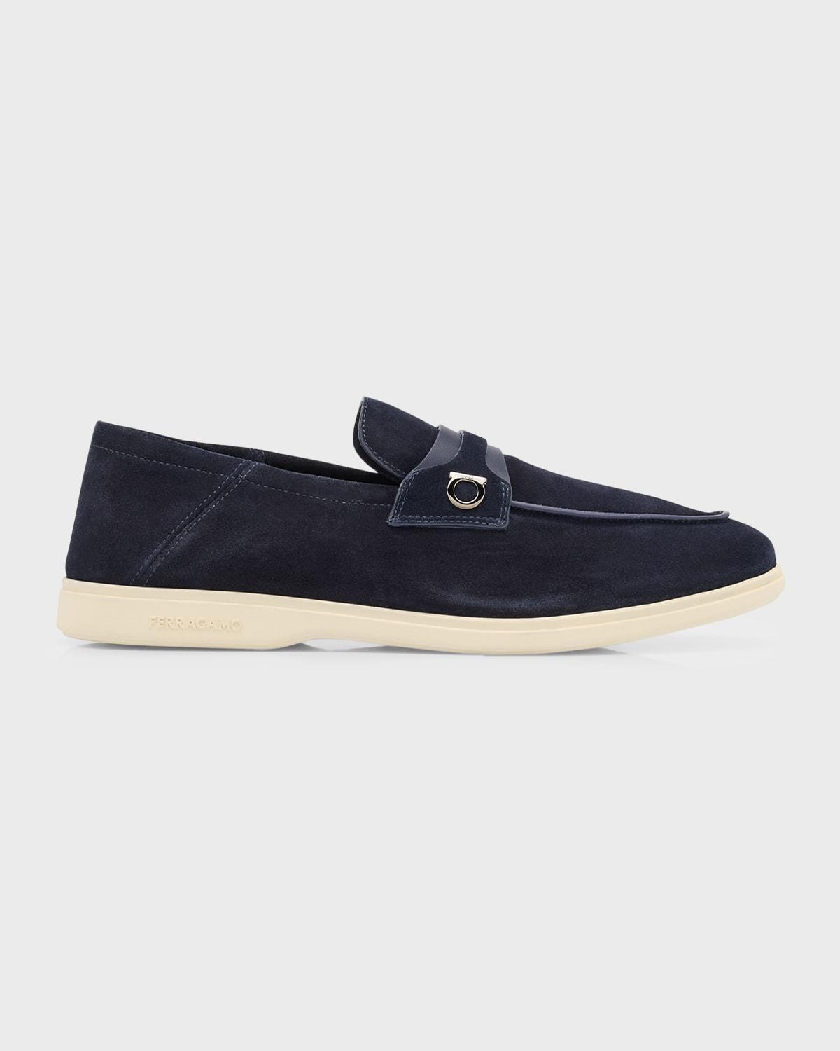 Mens Drame Gancio Suede Loafers Product Image