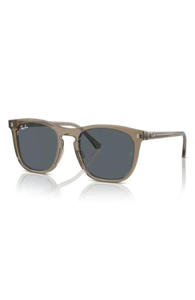 RAY BAN 53mm Square Sunglasses In Transparent Brown Product Image