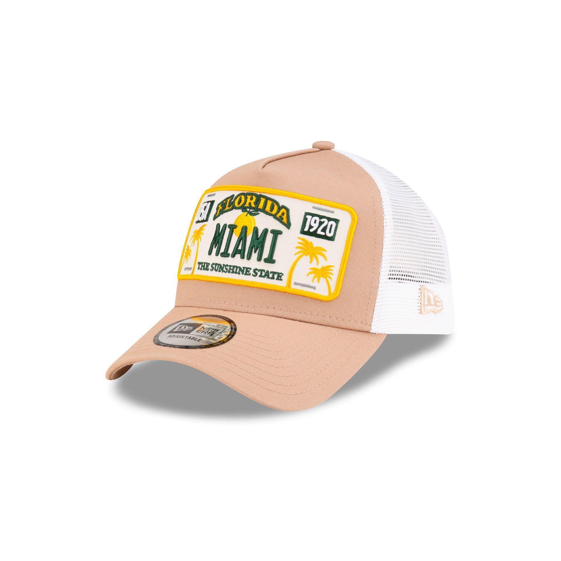 New Era Miami Plate 9FORTY A-Frame Snapback Hat Male Product Image