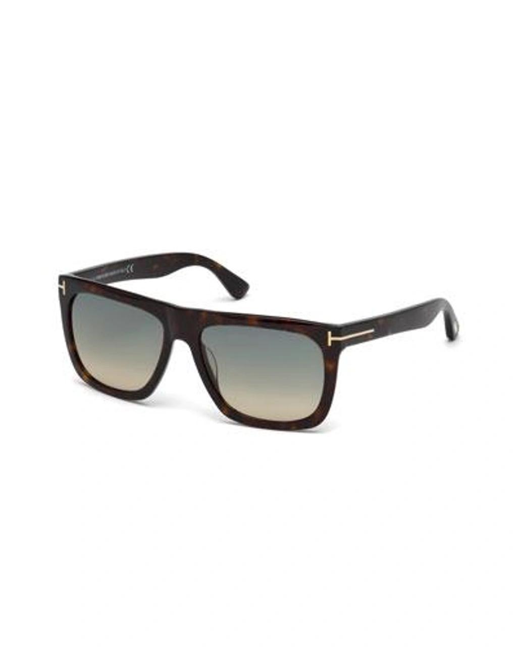 TOM FORD Morgan Thick Square Acetate Sunglasses, Tortoiseshell In Brown product image