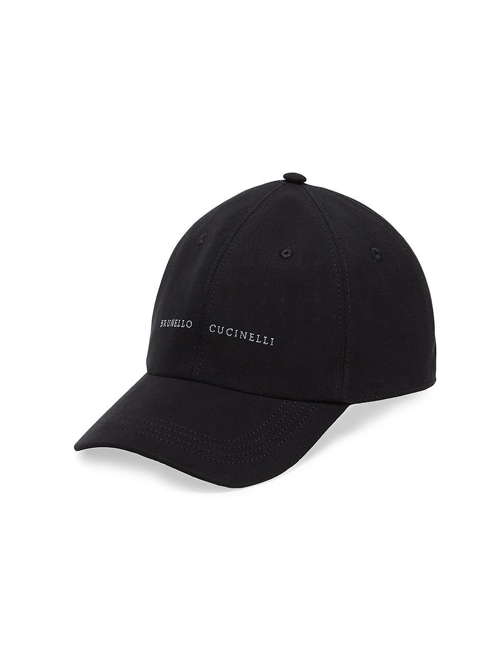 Mens Baseball Cap In Twisted Cotton Gabardine With Embroidery Product Image