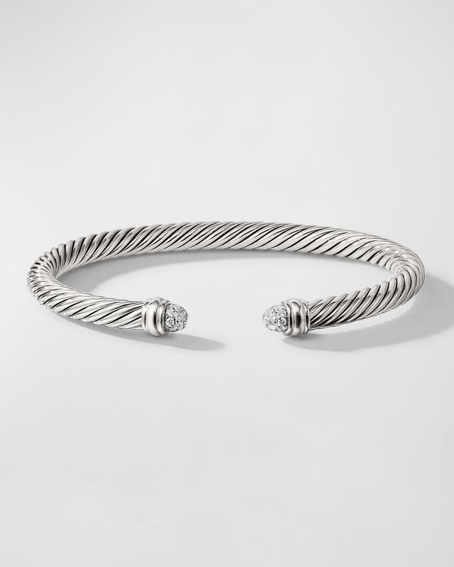 Womens Cable Classics Bracelet with Pav Diamonds Product Image