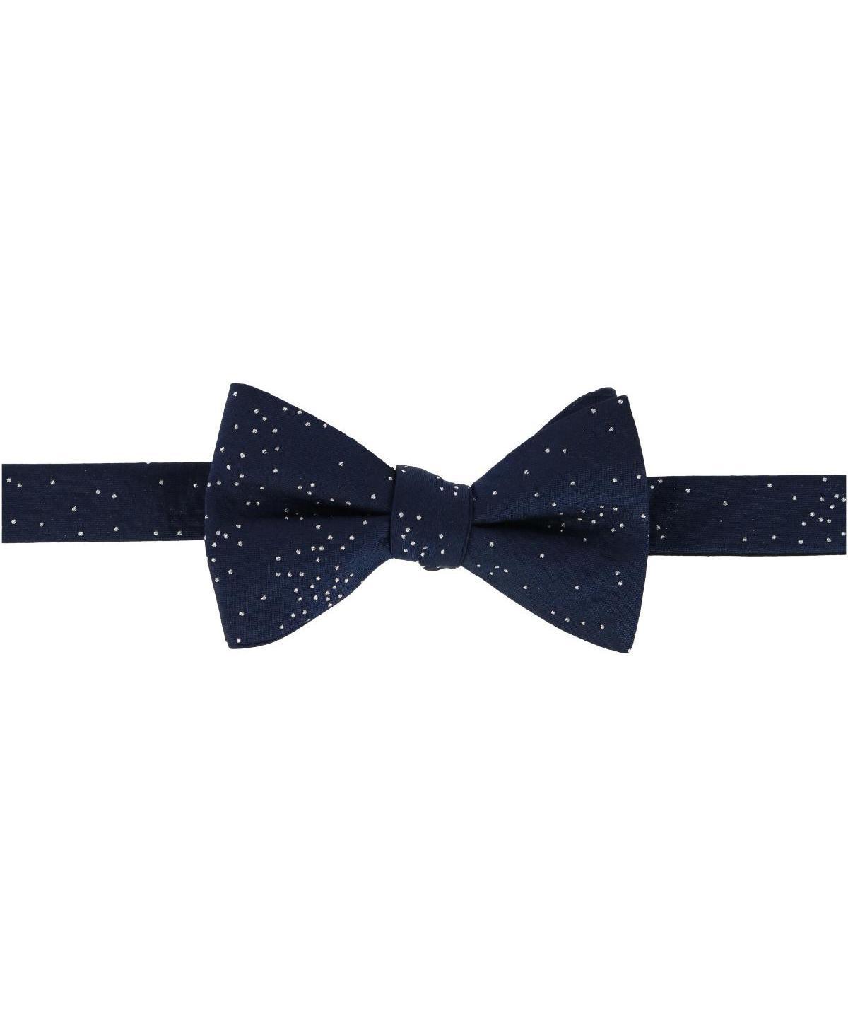 Trafalgar Mens Mystere Me ic Polka Dot Silk Bow Tie Product Image