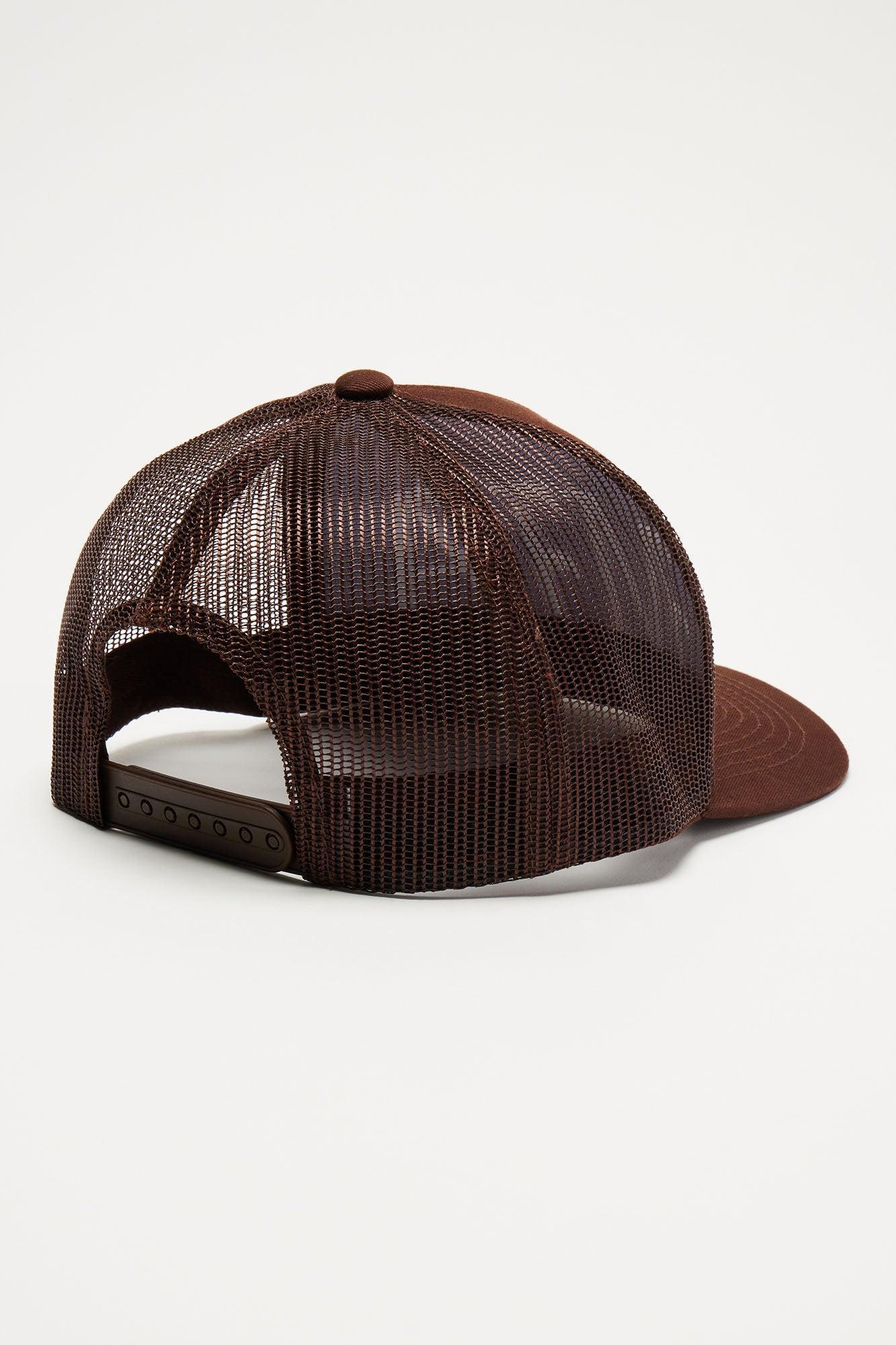 Miami Twill Trucker Hat - Dark Brown Product Image