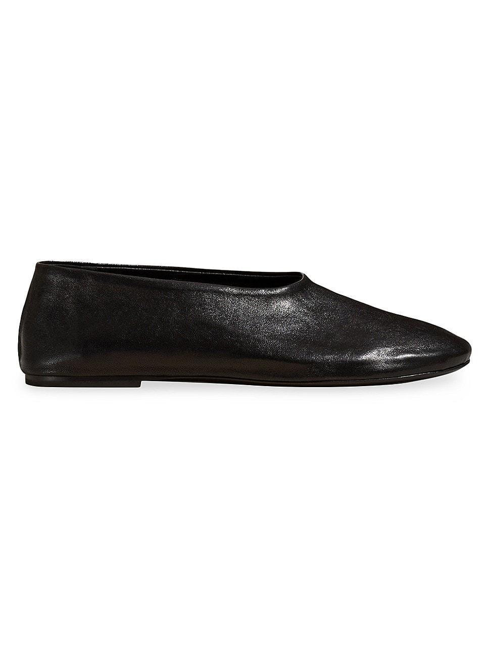 Womens Marcy Leather Ballerina Flats Product Image