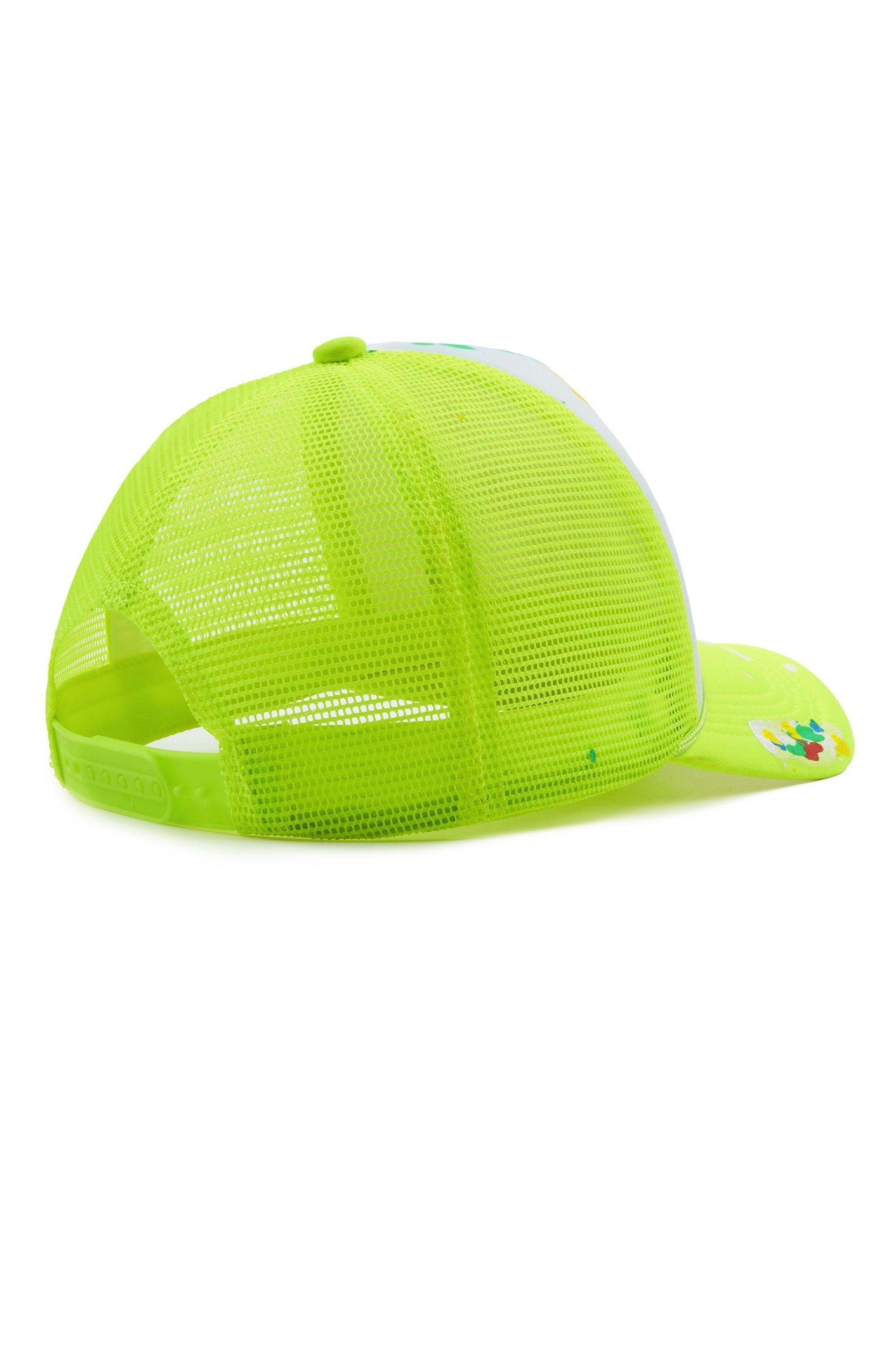 Neptune White/Neon Yellow Trucker Hat Male Product Image