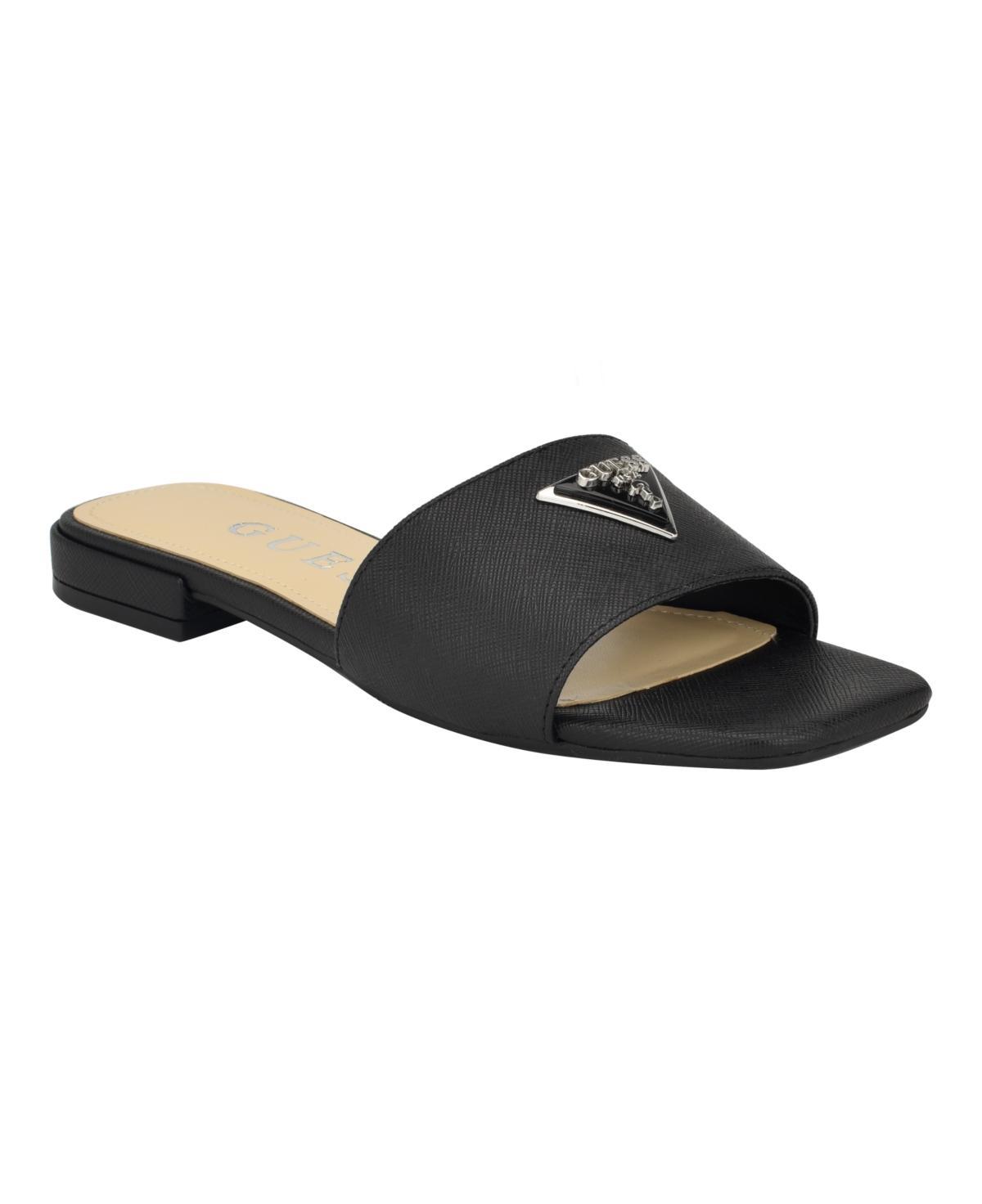 Guess Womens Tamsey One Band Square Toe Slide Flat Sandals product image