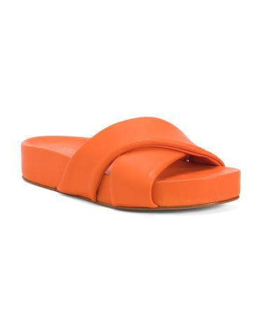 Leather Harriet Slides for Women Product Image