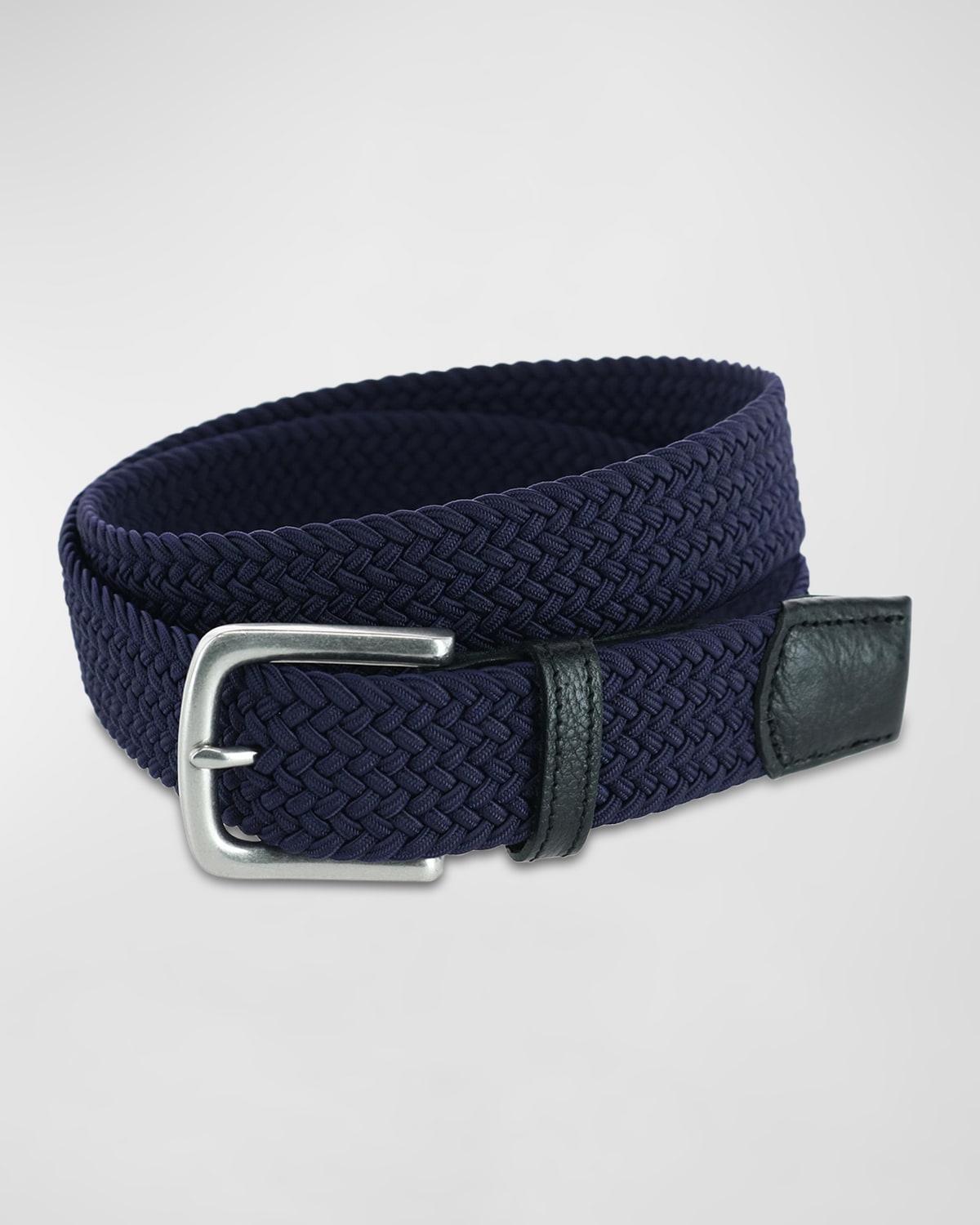 Mens Riverside Woven Rayon Leather Belt Product Image