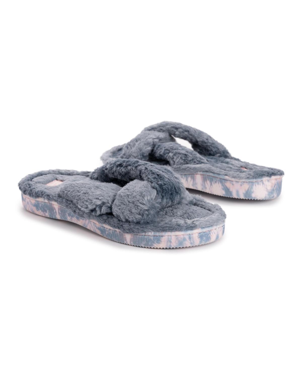 MUK LUKS Lesedi Shearling Womens Slide Slippers Pink Product Image